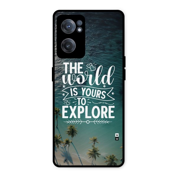 World To Explore Metal Back Case for OnePlus Nord CE 2 5G